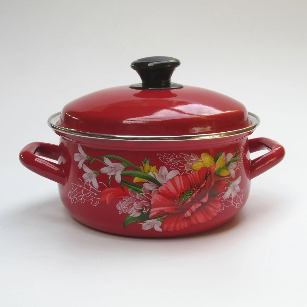 Кастрюля КМК Кастрюля Цилиндрическая 1,5 л 51915-353/6 красный