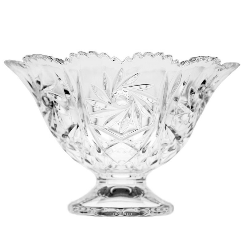 Чаша Pinwheel, 25.5 см 990/67023/0/26080/255-109 Crystal Bohemia