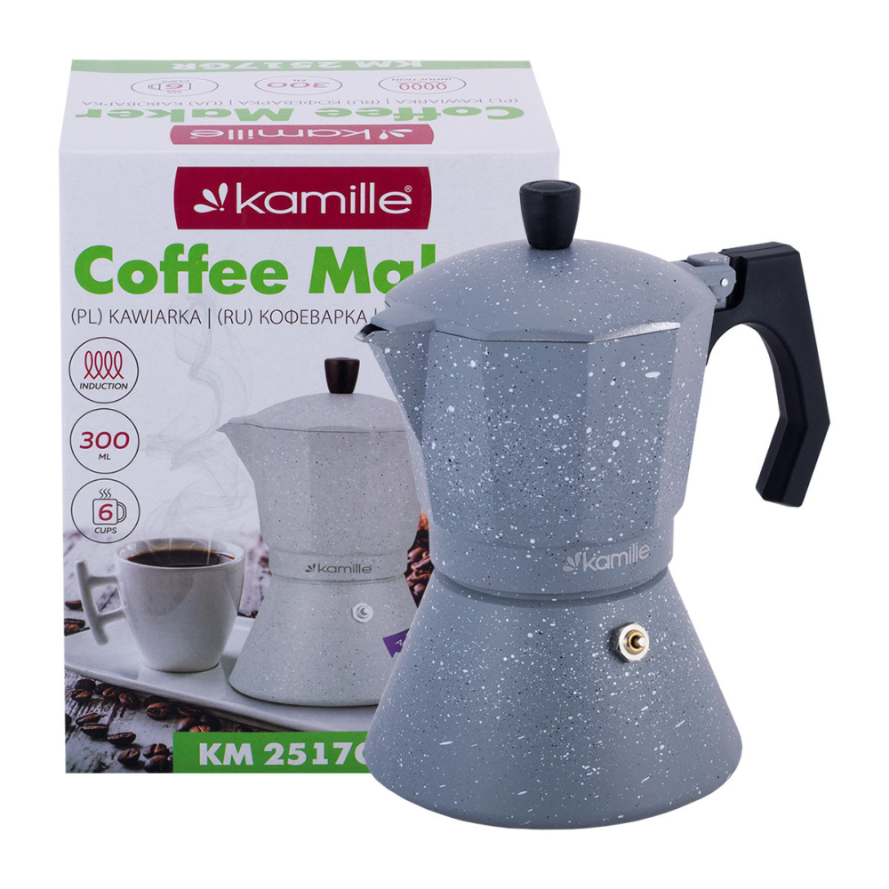 Гейзерная кофеварка Kamille KM-2517GR