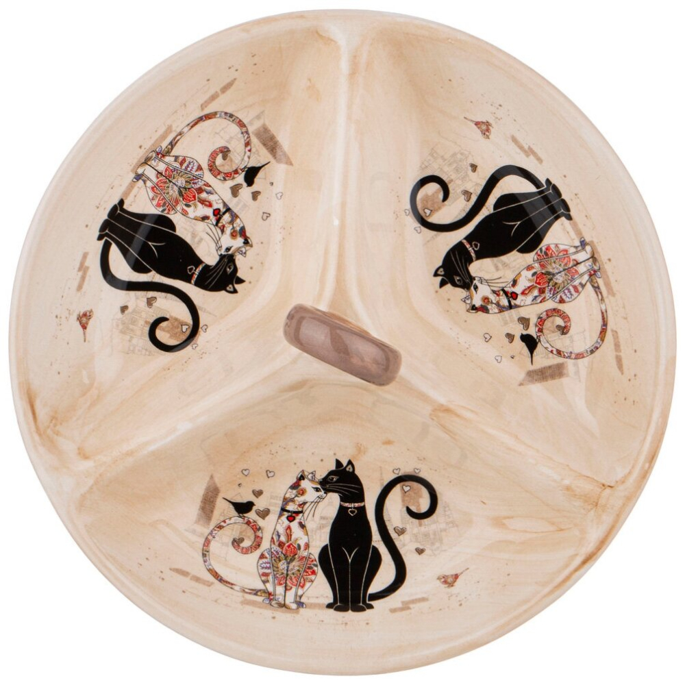 Менажница 3-х Секционная Парижские Коты 22*22*7,5 См. 358-1905 Lefard