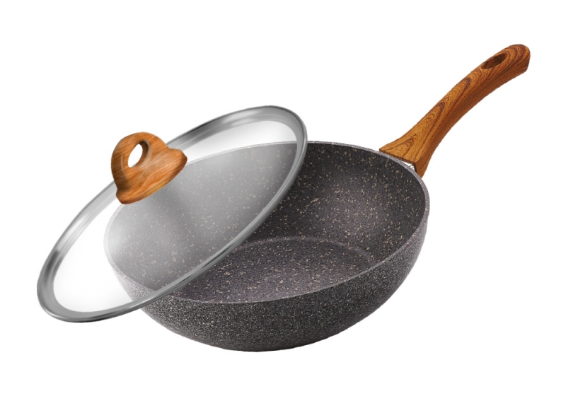 Сковорода Lara LR01-57-24 GRANIT PALERMO индукция WOK