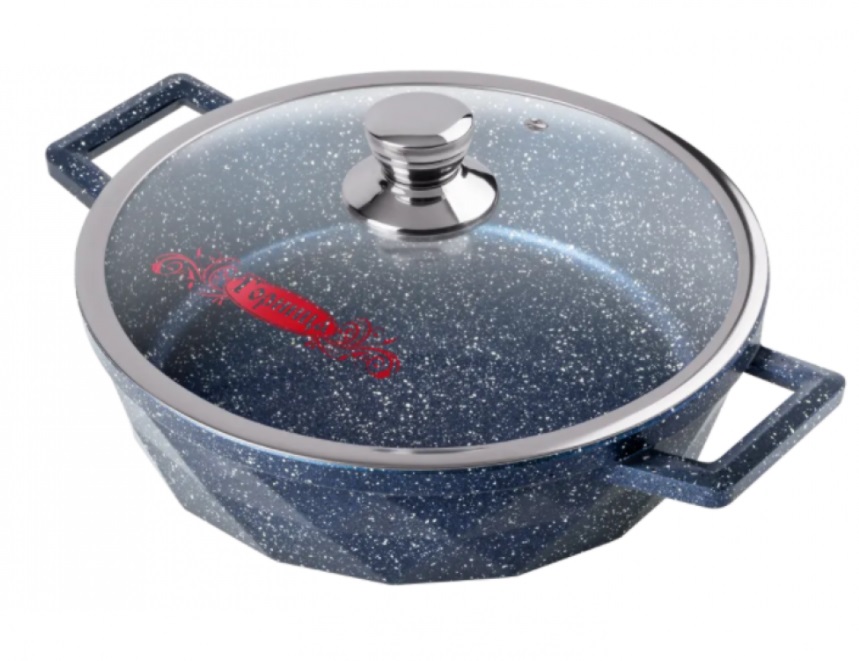 Жаровня Горница Бриллиант Blue тефл ЖБ-263бл 26х7см