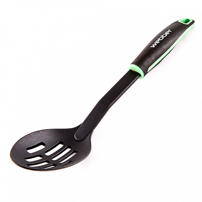 Ложка-шумовка Webber BE-1157N Classic Oregano черная с зеленым
