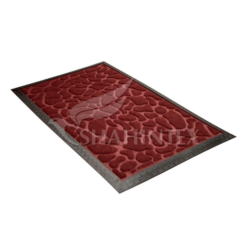 Коврик Shahintex MX10 45*75 придверный прямоугольный влаговпитывающий 9347 бордовый