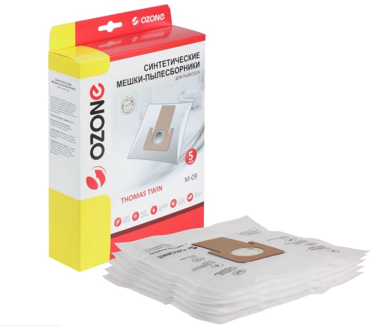 Одноразовый мешок для пылесоса Мешок для пылесоса OZONE micron M-09
