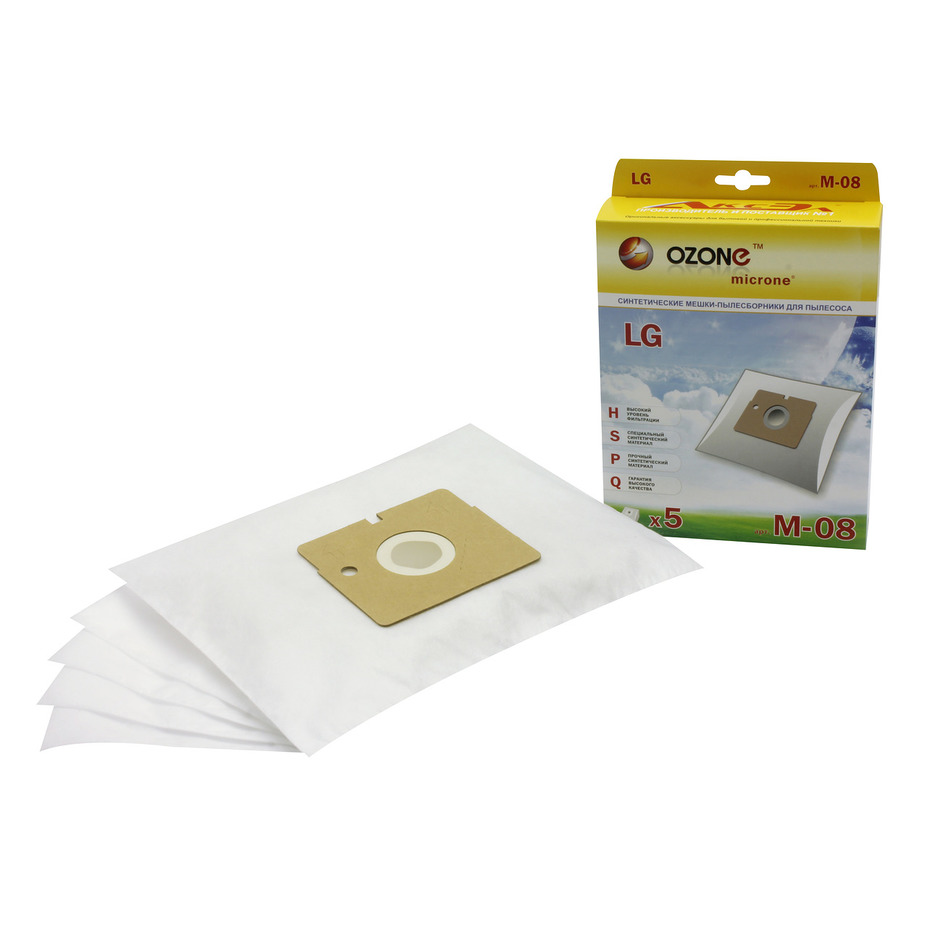 Одноразовый мешок для пылесоса Мешок для пылесоса OZONE micron M-08