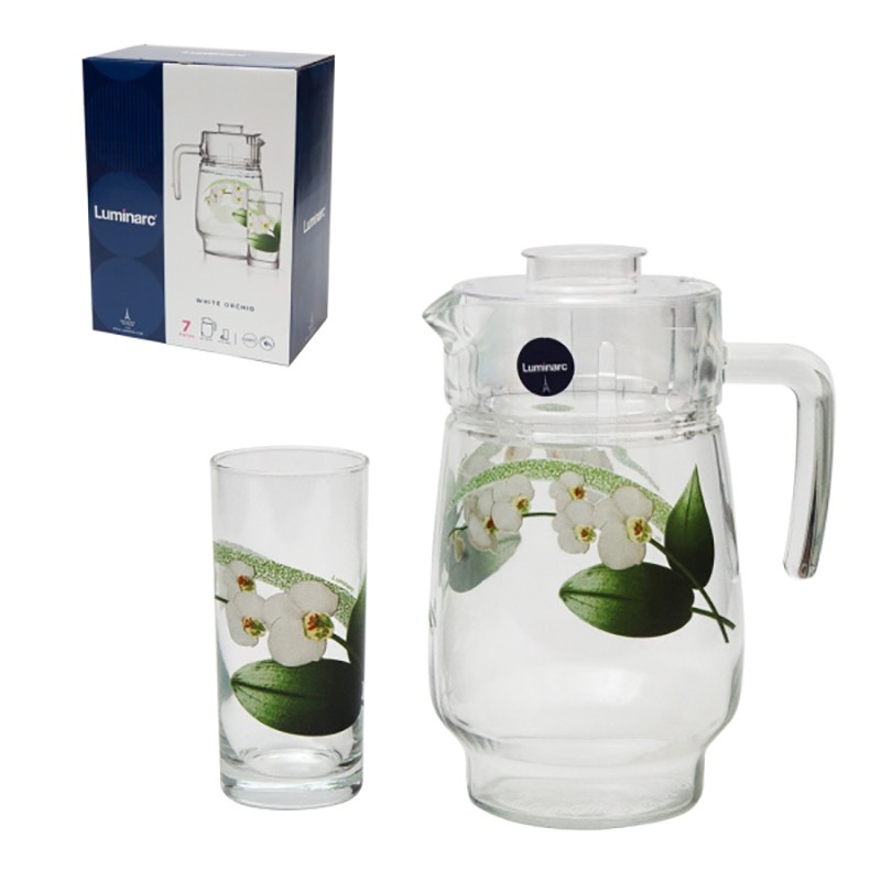 Набор для воды Luminarc White Orchid 7пр N9627 