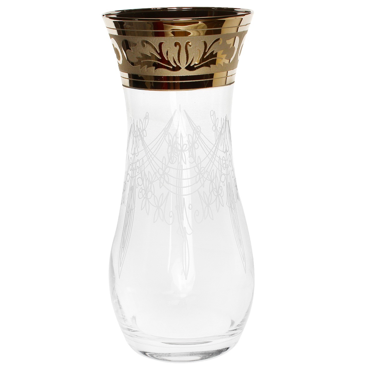 Ваза Флора Русский узор Гусь-Хрустальный GE09-3737