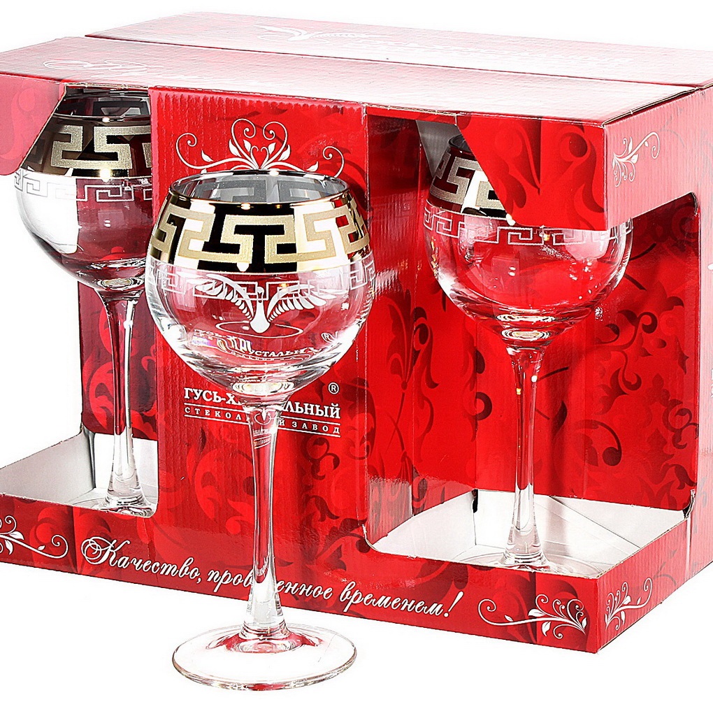 Бокалы для вина Гусь-Хрустальный EAV03-1688