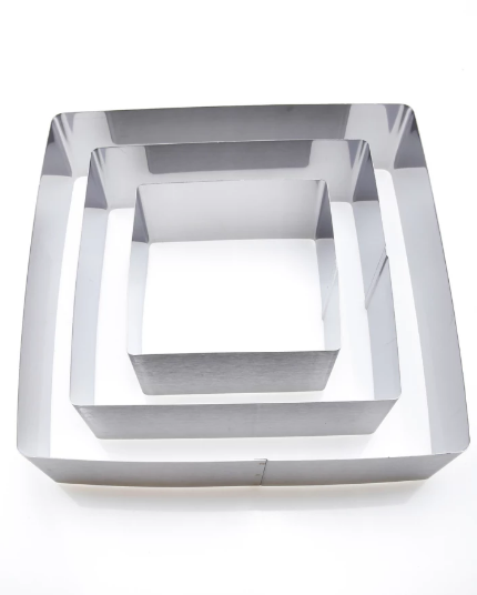 Форма для торта 3 шт Квадрат RA-6179