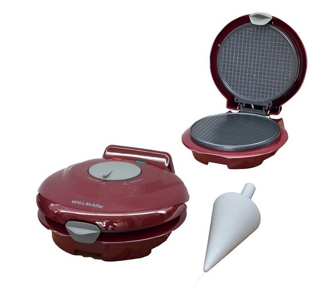 Вафельница Willmark WM-103R красная