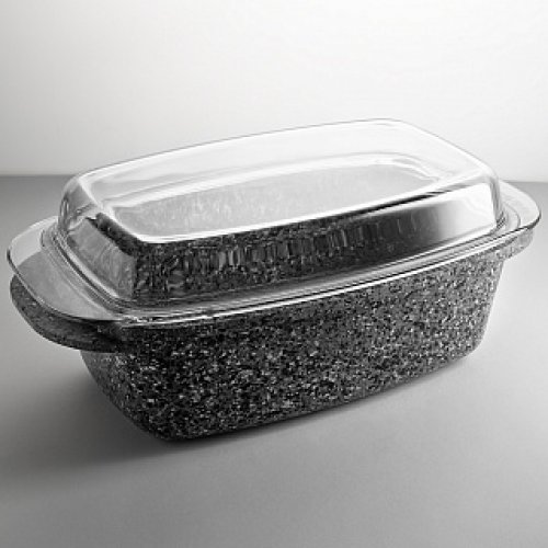 Гусятница Alpenkok AK-1020N 5,8 л, 32х21х10,5см Granite Evolution со стекл. крышкой