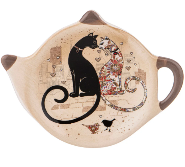 Подставка Под Чайные Пакетики Agness Парижские Коты 12*9,5*1,5 См 358-1738