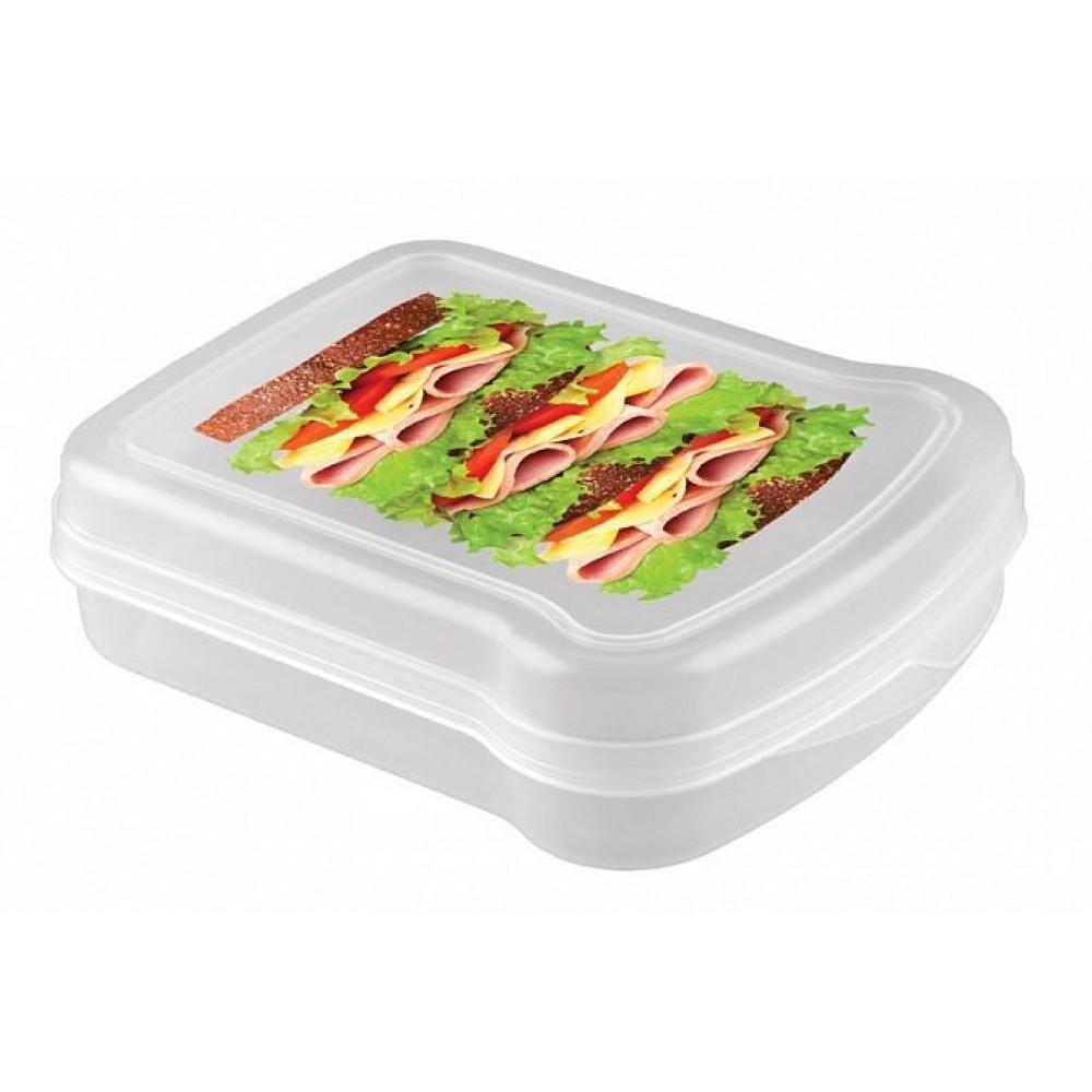 Контейнер для бутербродов ПОЛИМЕРБЫТ 4312854 микс