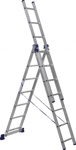 Лестница Stairs AL307 3-х секционная алюминиевая