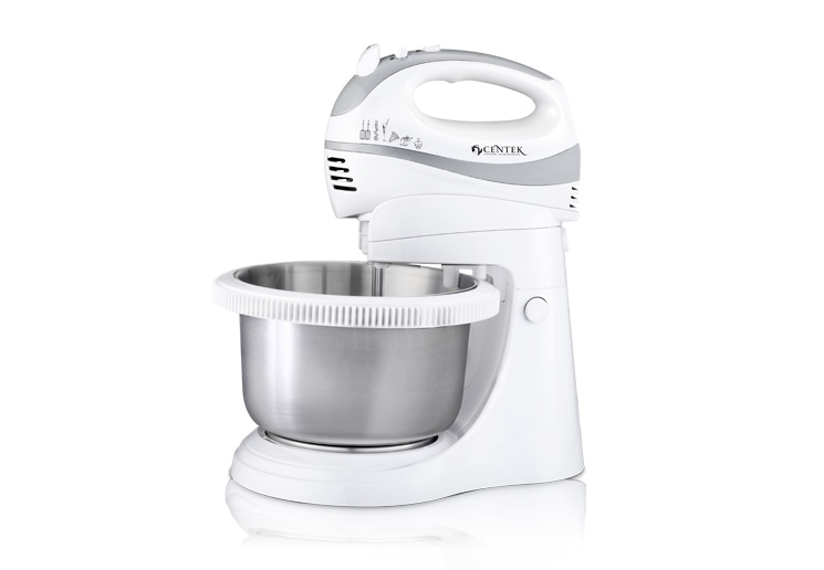 Миксер с чашей Centek CT-1107 (бел/сталь)