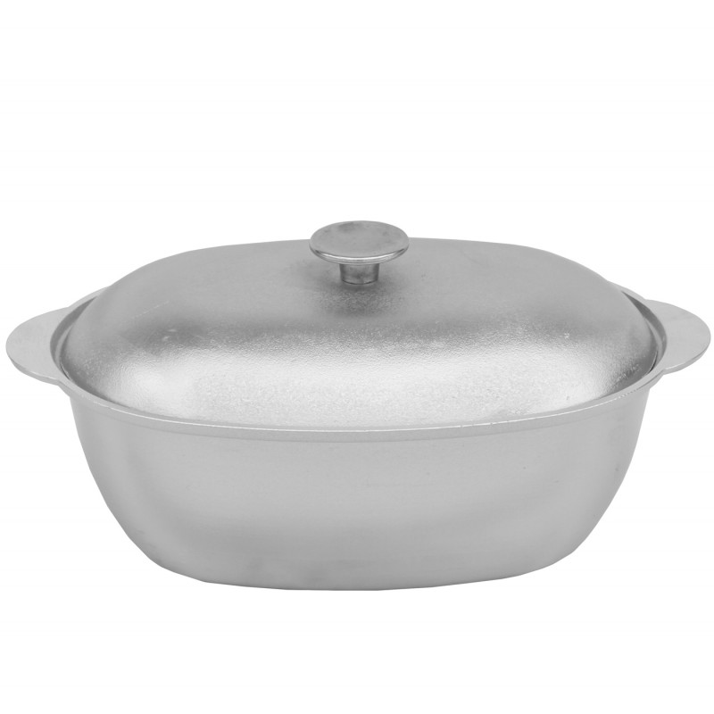 Гусятница (4 л) литая алюминиевая с крышкой Г0400