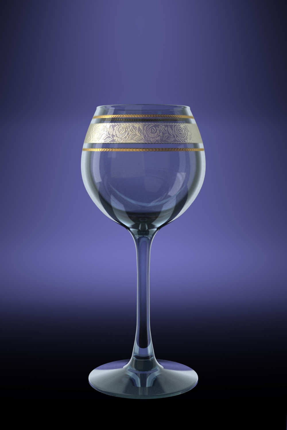 Набор из 6 фужеров. Рисунок "Первоцвет" Гусь-Хрустальный TL66-1689