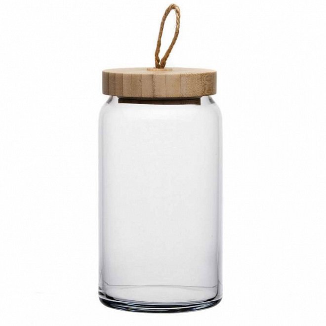 Банка Pasabahce Вуди 43593B с бамб.кр. 1130 мл