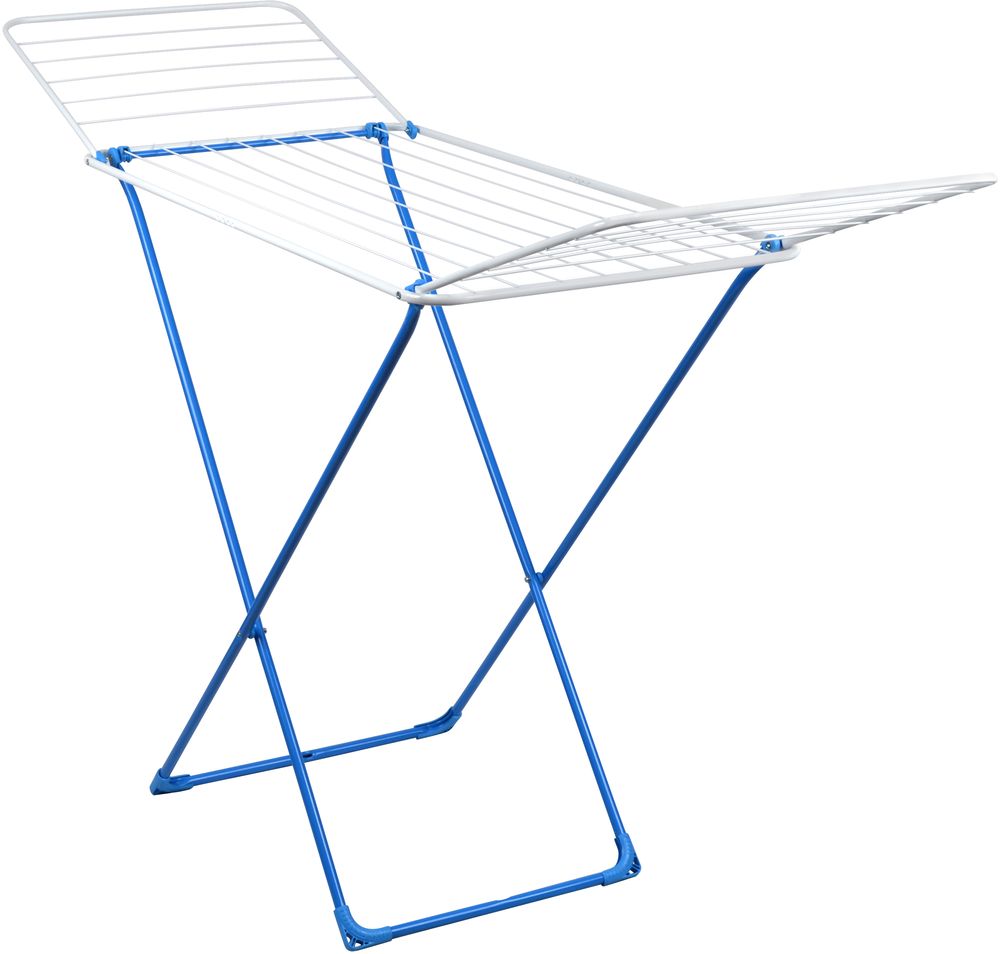 Сушилка для белья Ника СБ2Г (200*55*96) голубая/белая