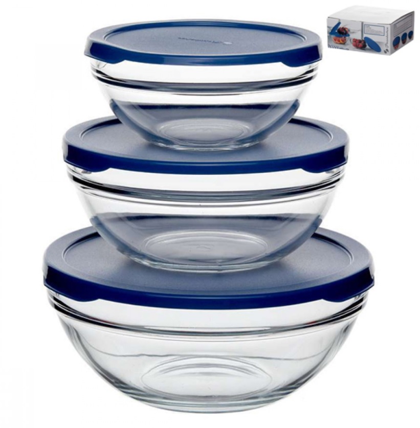 Шефс емкость 3шт.(20;17:14см.) Pasabahce 97314B