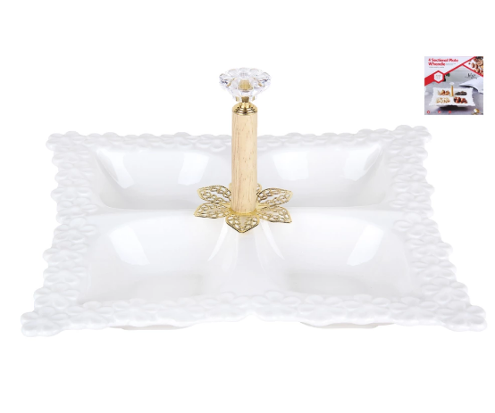 Менажница 4секц.28см. ZD20211