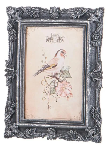 Фоторамка Цветочки Для Фото 10х15, L-15 W-2 H-20 См Цвет: Серебро Чернёное С Посеребрением. 169-916