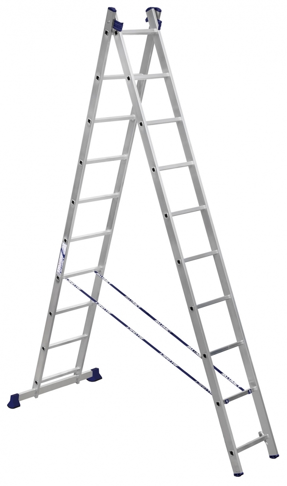 Лестница Stairs AL210 2-х секционная алюминиевая