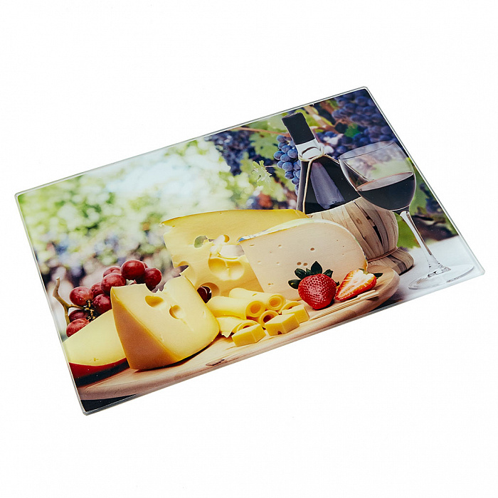 Доска разделочная 20х30см AK-9016 "Тоскана" стеклянная Alpenkok