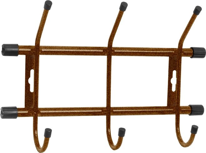 Вешалка настенная Ника ВН3 3 крючка 284*188 мм Медный Антик