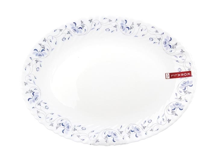 Блюдо овальное 30см Коралл "Синяя вуаль" LHYP120/2-1059