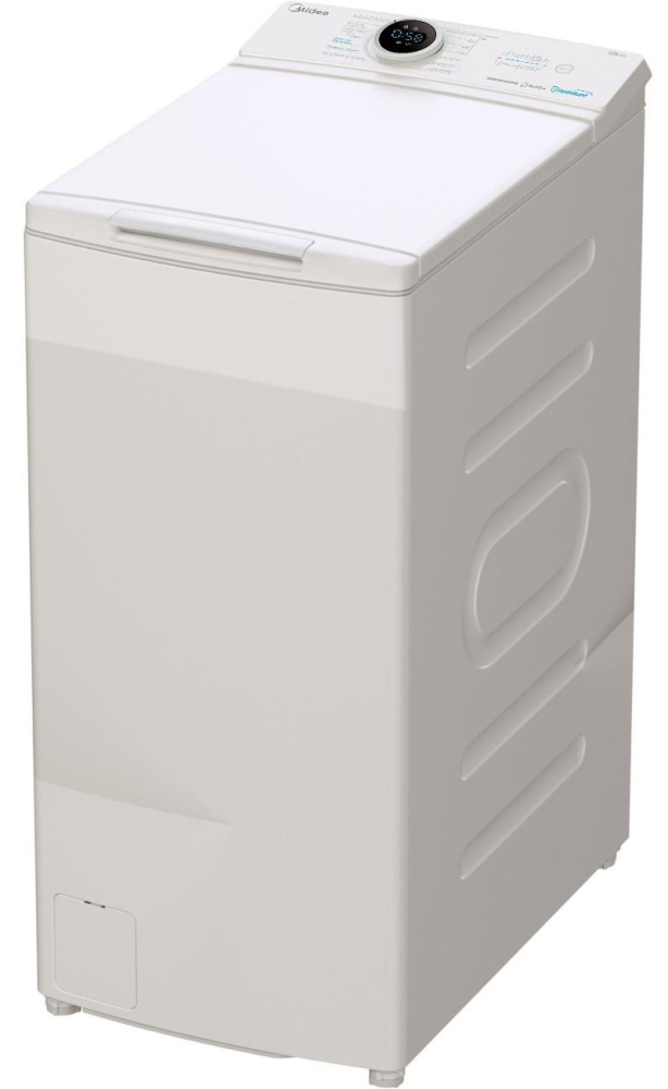 Стиральная машина автомат Midea MF100T80BS/W-RU вертикальная, с паром, 8кг, инверторная, белый